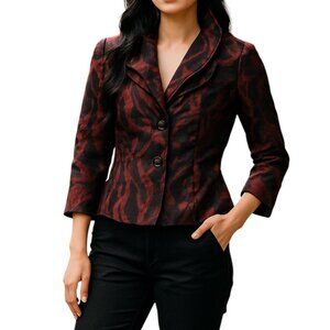 Toni Morgan  Adjustable Collar Blazer